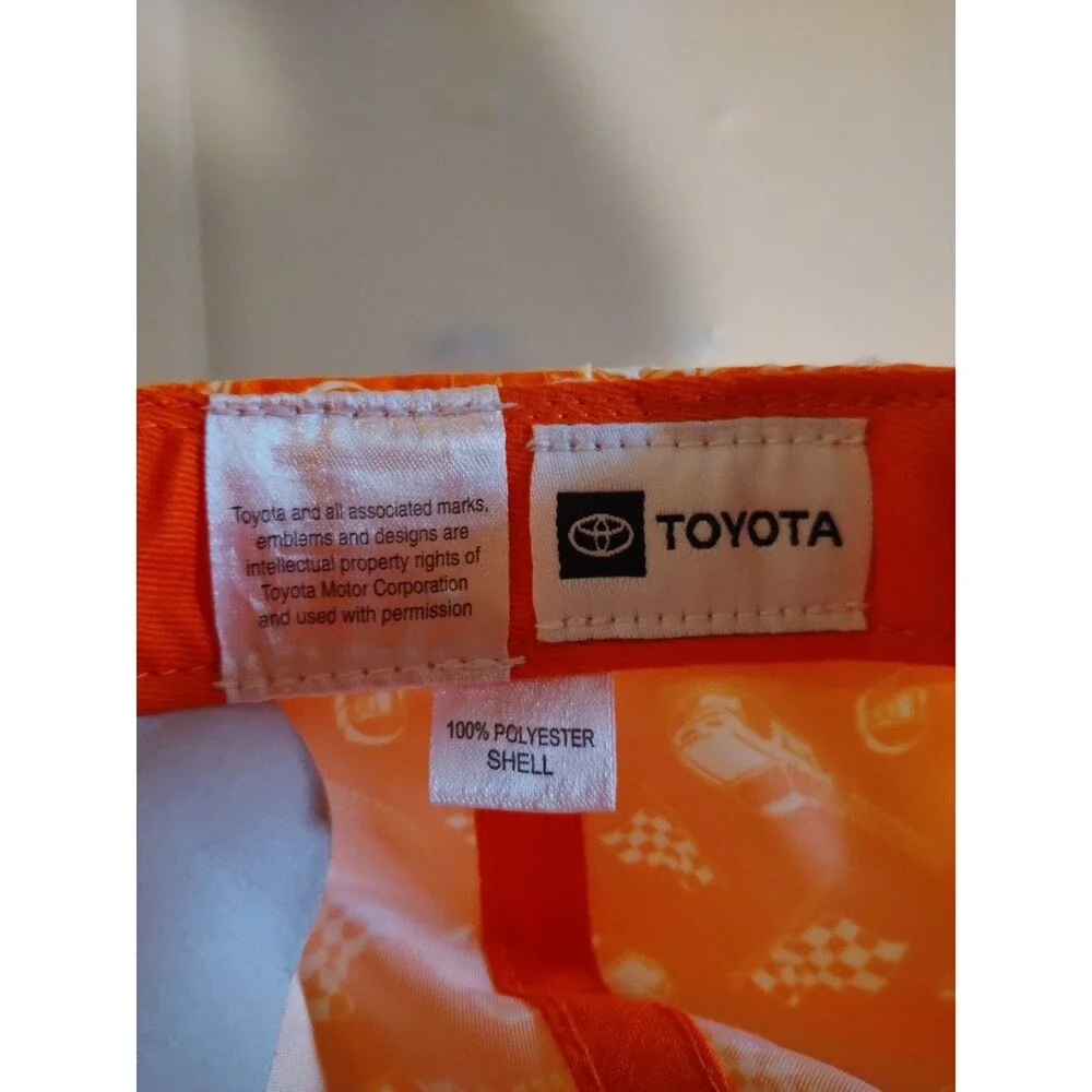 Toyota Racing Trucking Cap Orange And White Adjustable OEM